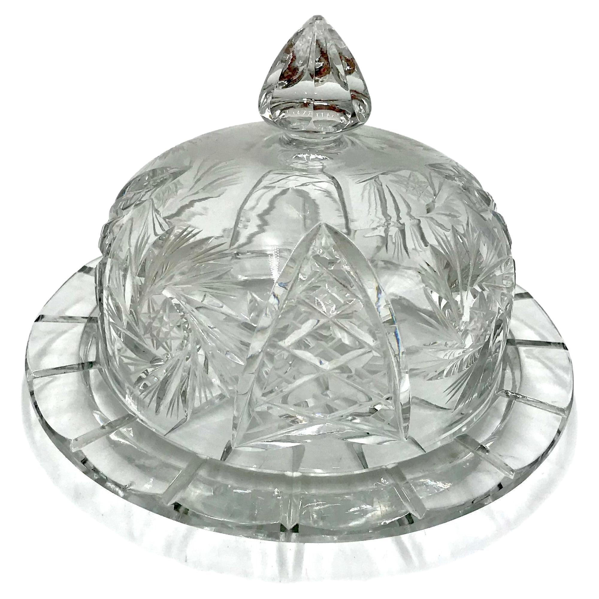 Crystal Butter Dish, Poland, 1960s at 1stDibs | waterford crystal butter  dish, antique crystal butter dish