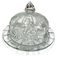 Crystal Butter Dish, Poland, 1960s