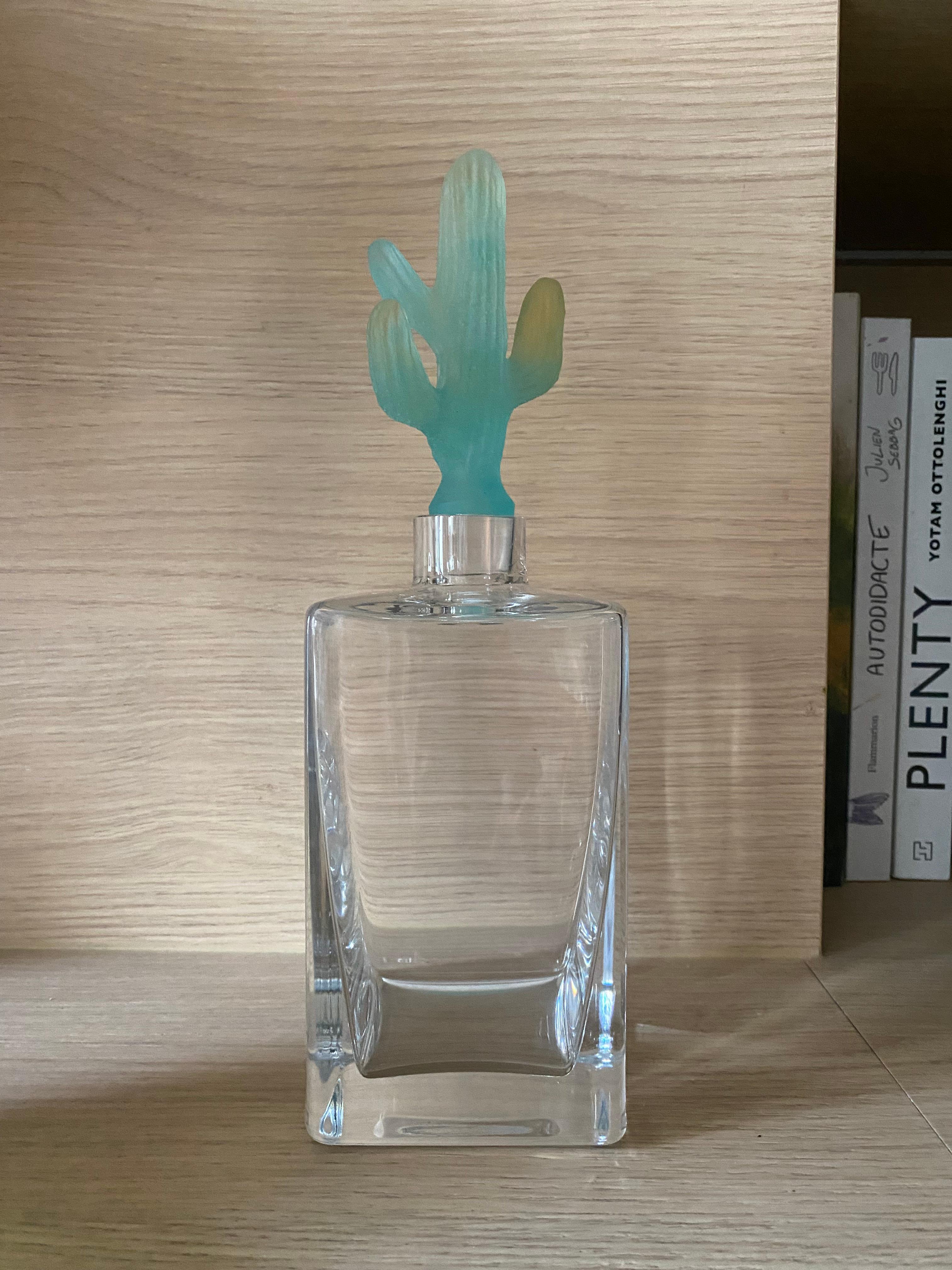 Crystal Cactus Decanter by Hilton McConnico for Daum, France, 1990s im Angebot 1