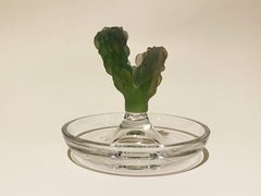 Crystal Cactus Jewelry or Pin Tray by Hilton McConnico for Daum, France, 1980s