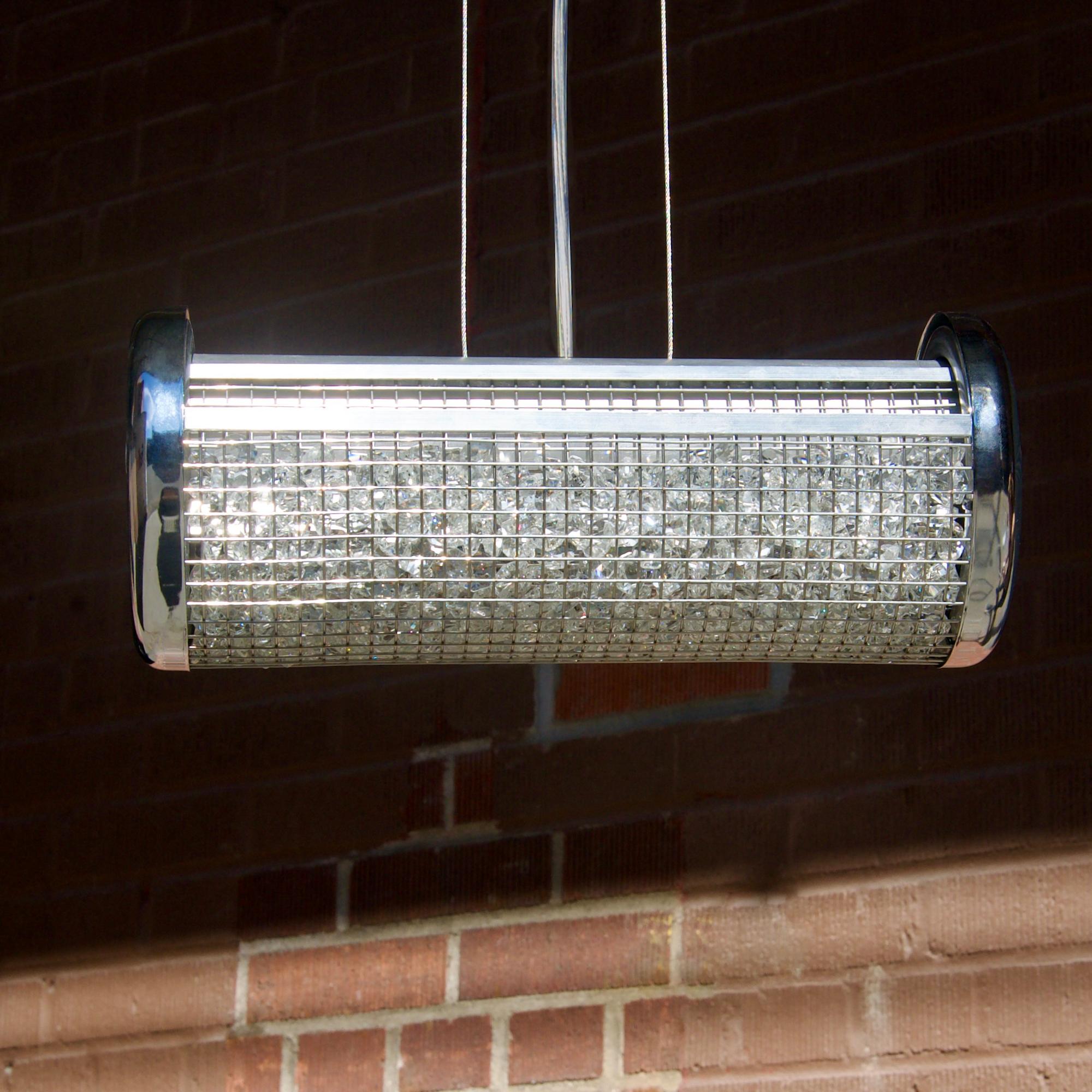 American Crystal Cage LED Aluminum Pendant