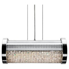 Crystal Cage LED Aluminum Pendant
