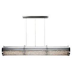 Crystal Cage LED Linear Suspension 36 by Michael McHale