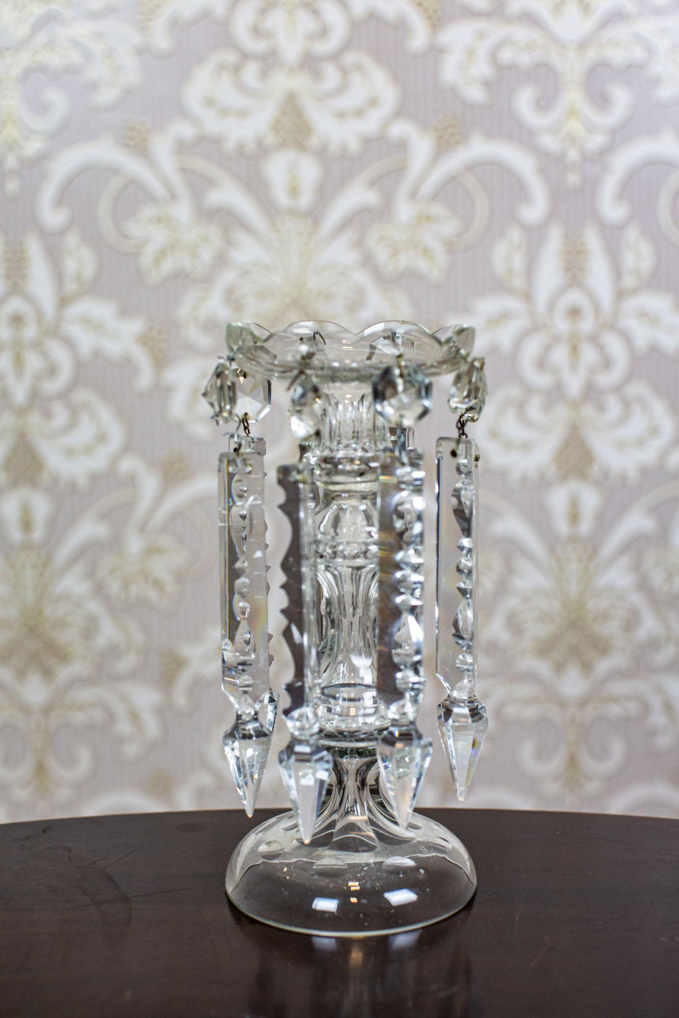 European Crystal Candelabra From the Early 20th Century For Sale