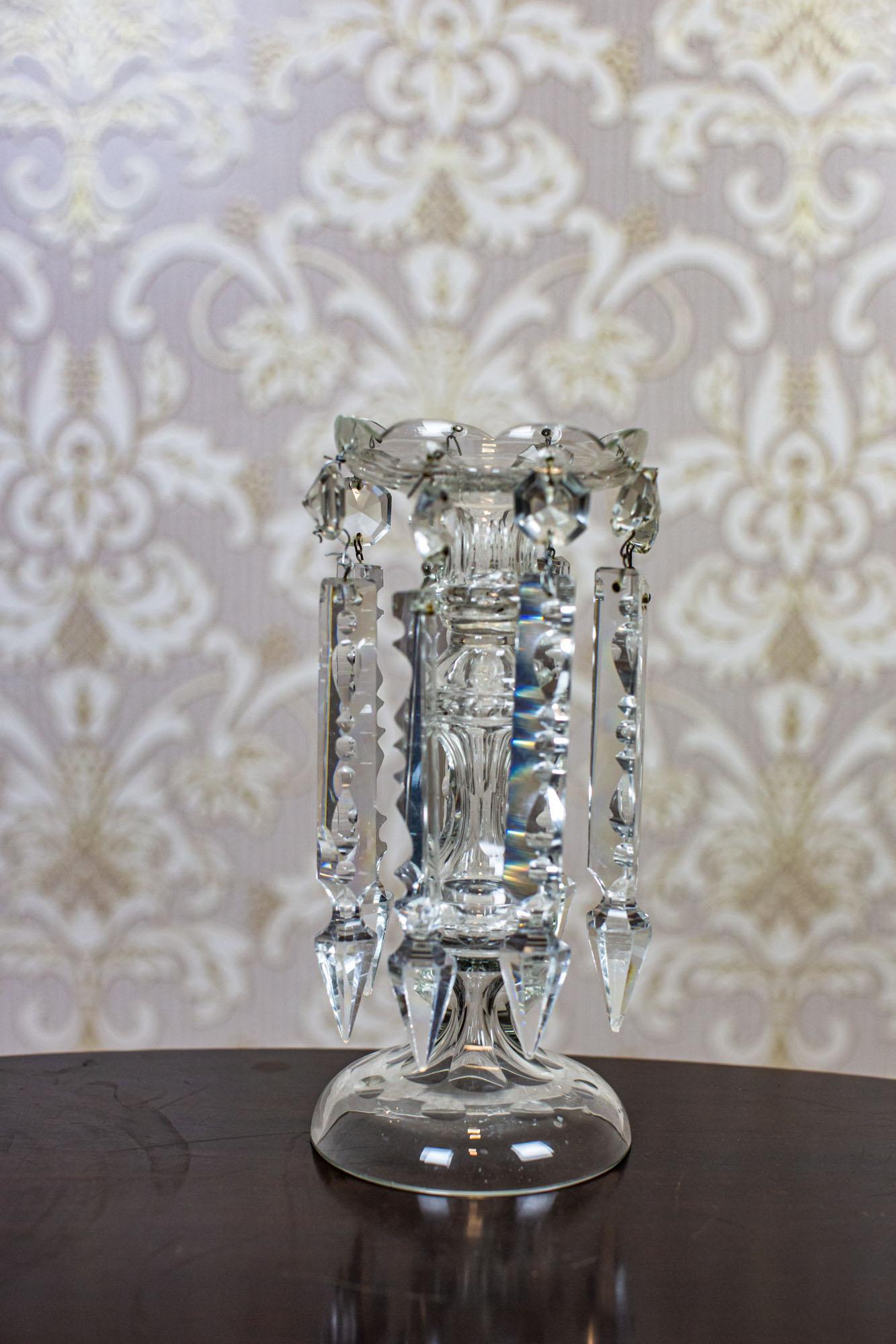 Candelabros de cristal de principios del siglo XX en Bueno estado para la venta en Opole, PL