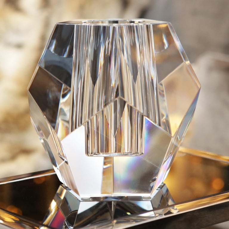 Crystal Candle Prism Candleholder at 1stDibs crystal prism candle holder, crystal candle