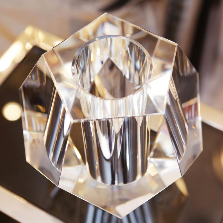 Crystal Candle Prism Candleholder at 1stDibs crystal prism candle holder, crystal candle