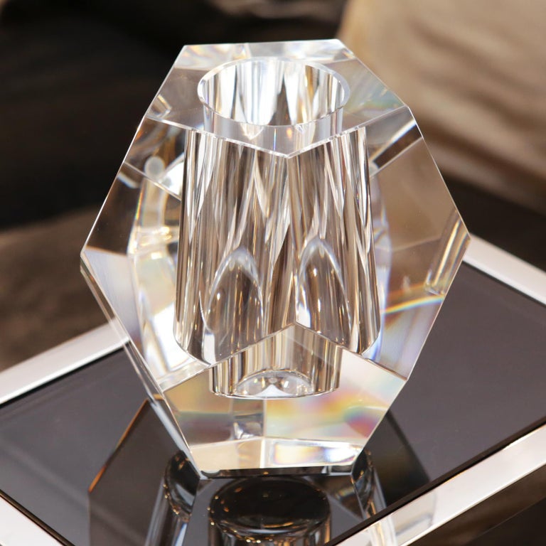 Crystal Candle Prism Candleholder at 1stDibs crystal prism candle holder, crystal candle