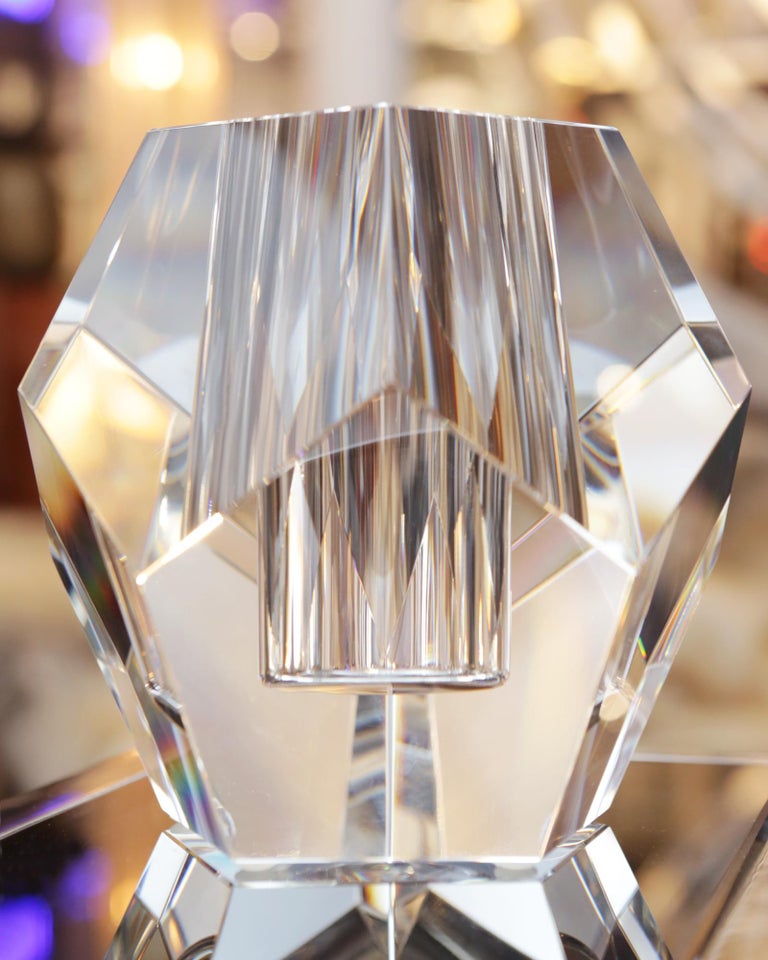Crystal Candle Prism Candleholder at 1stDibs crystal prism candle holder, crystal candle
