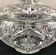 Crystal Candy Dish, Trinket or Jewelry Box Attributed to Baccarat