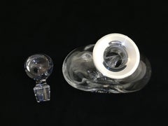 Crystal Carafe with Sterling Silver Rim