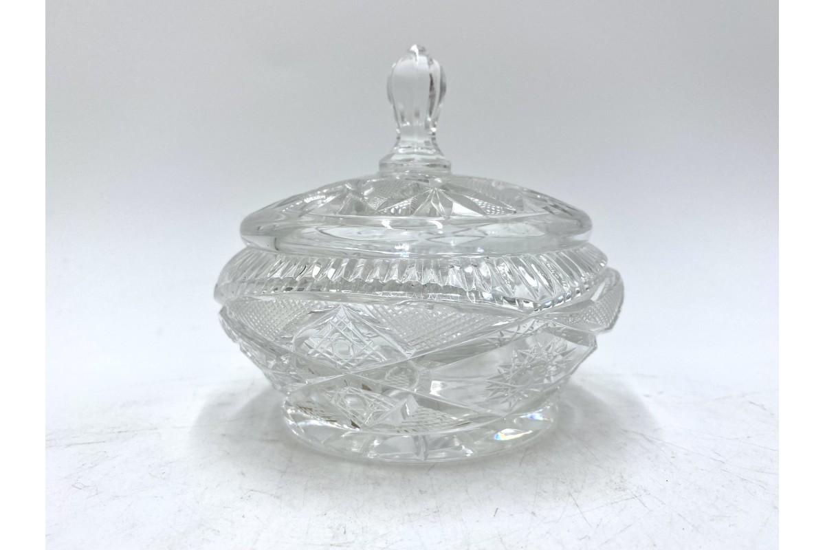 Mid-Century Modern Crystal Casket, Poland, 1960s For Sale