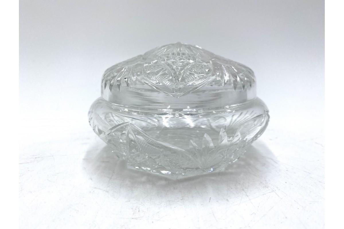 Mid-20th Century Crystal Casket, Poland, 1960s For Sale