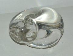 Crystal Cat Sculpture Paper Weight