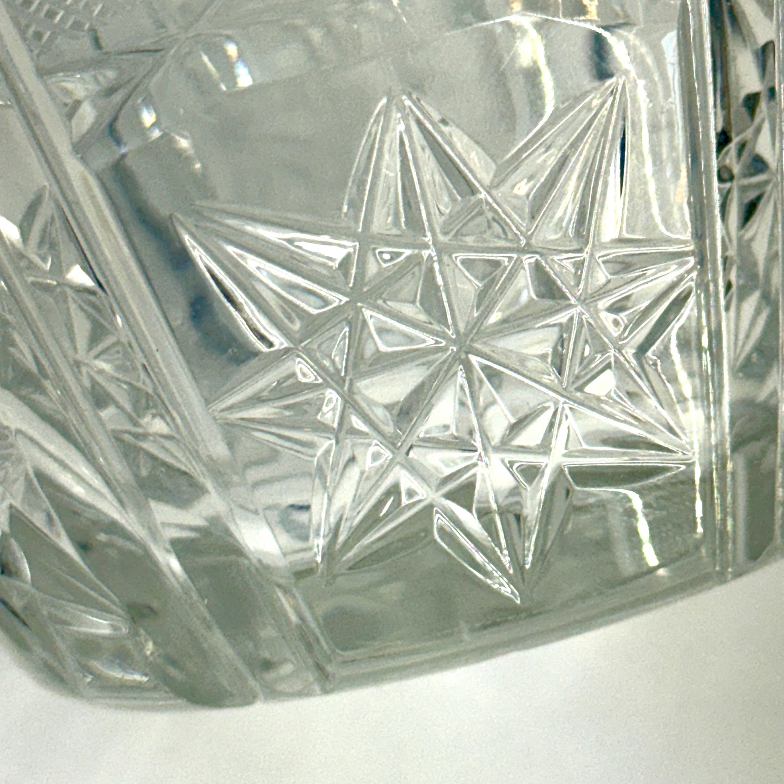 Crystal Centerpiece Vase, Circa 1950's American For Sale 4