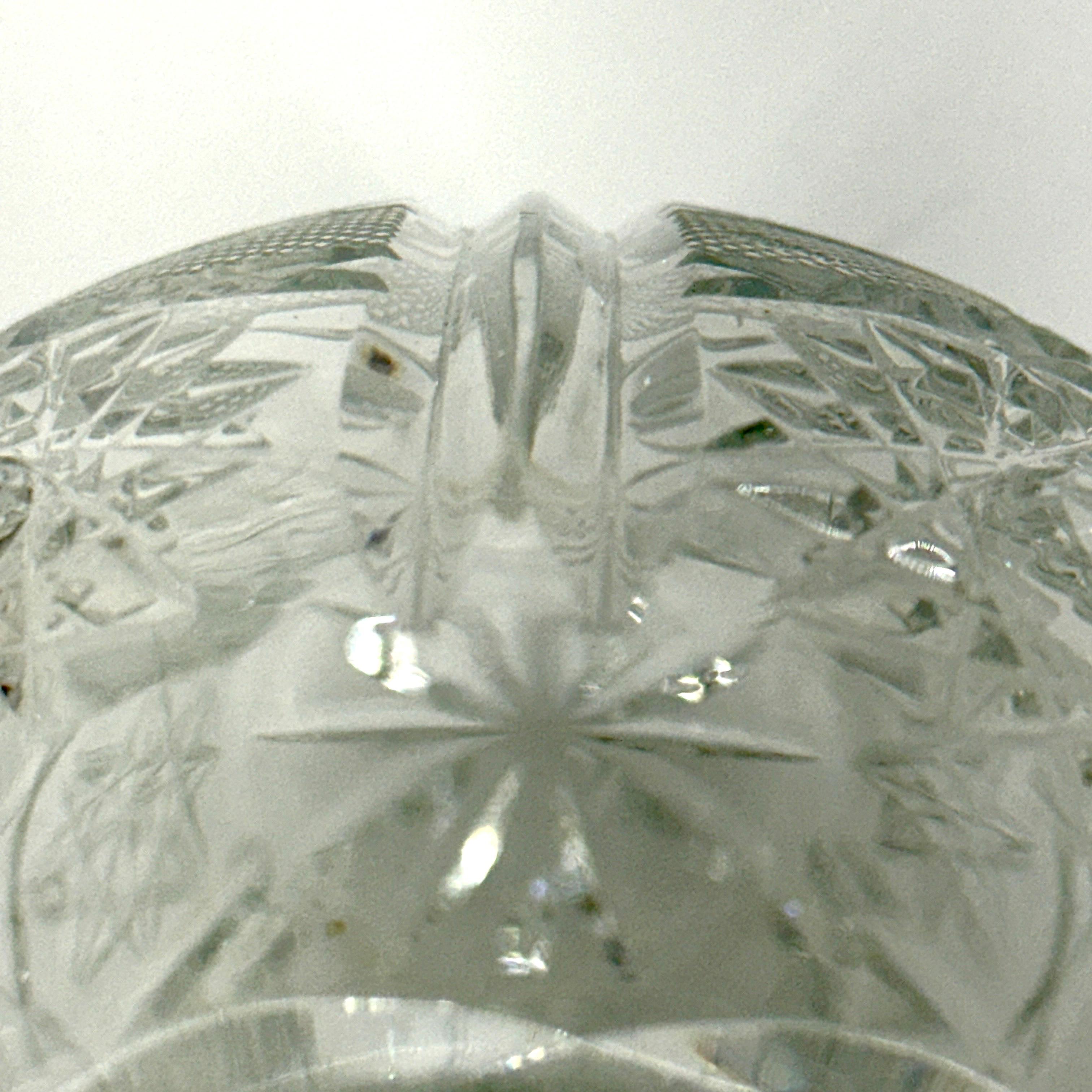 Kristall Centerpiece Vase, CIRCA 1950er Jahre Amerikanisch im Angebot 4