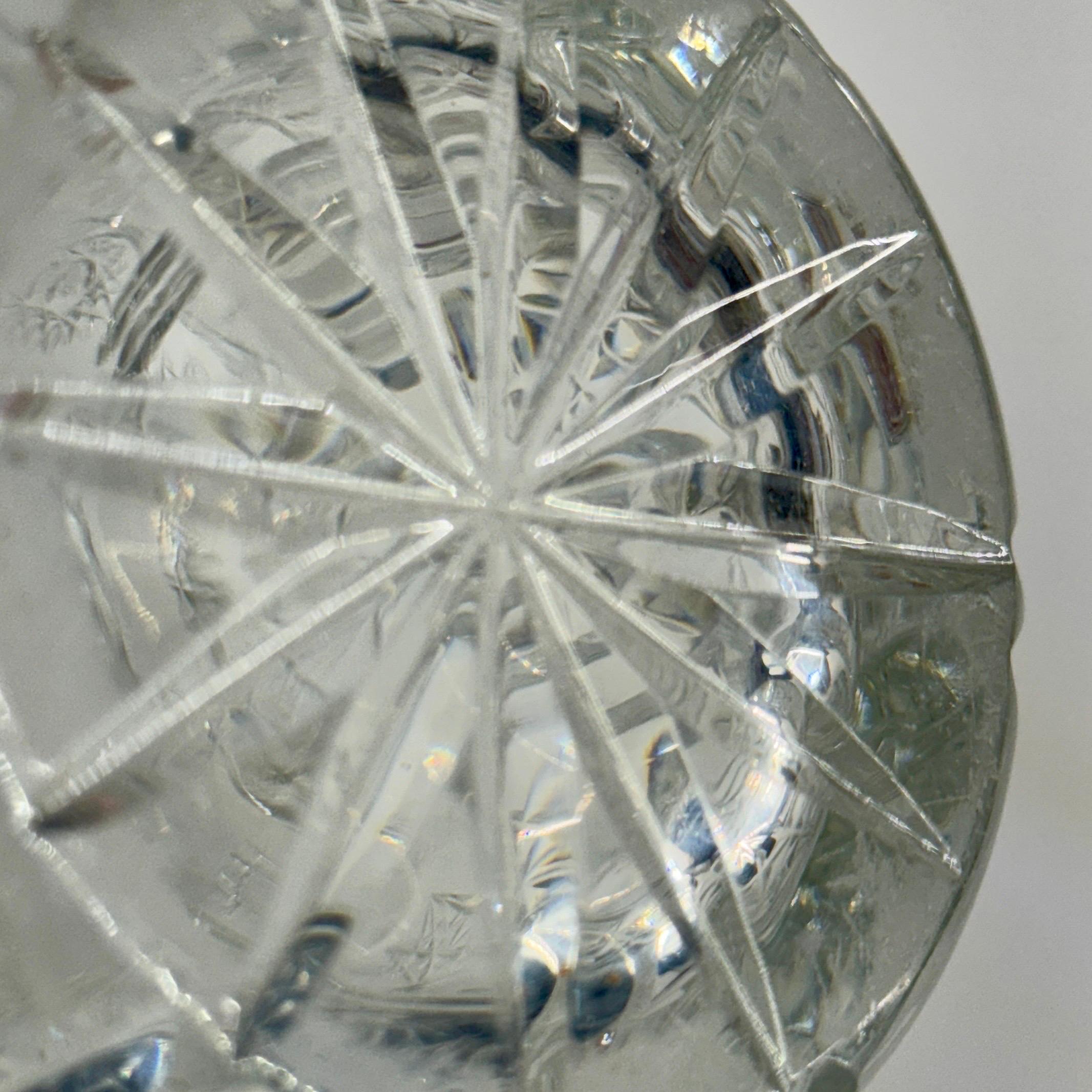 Kristall Centerpiece Vase, CIRCA 1950er Jahre Amerikanisch im Angebot 12