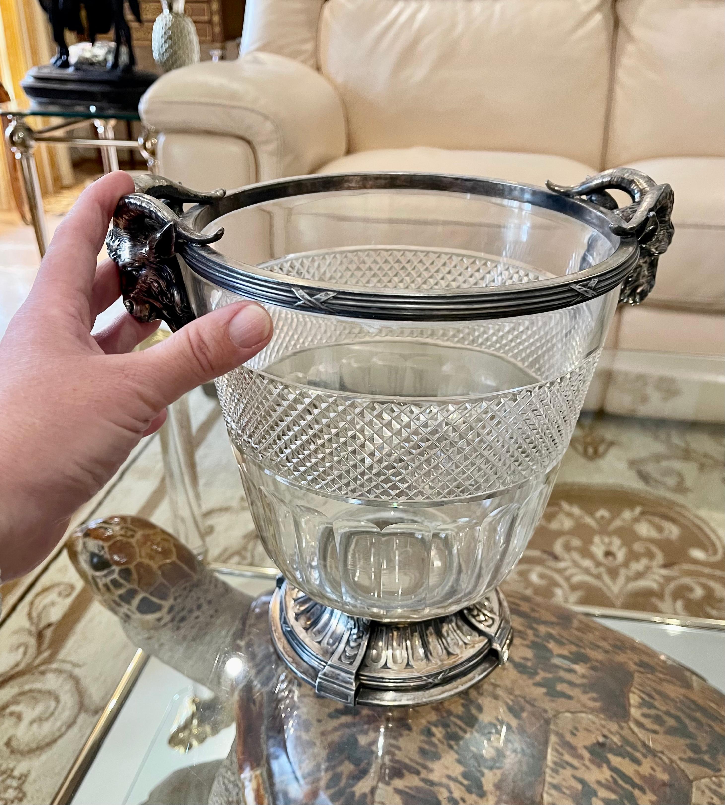 Crystal Champagne Bucket For Sale 4