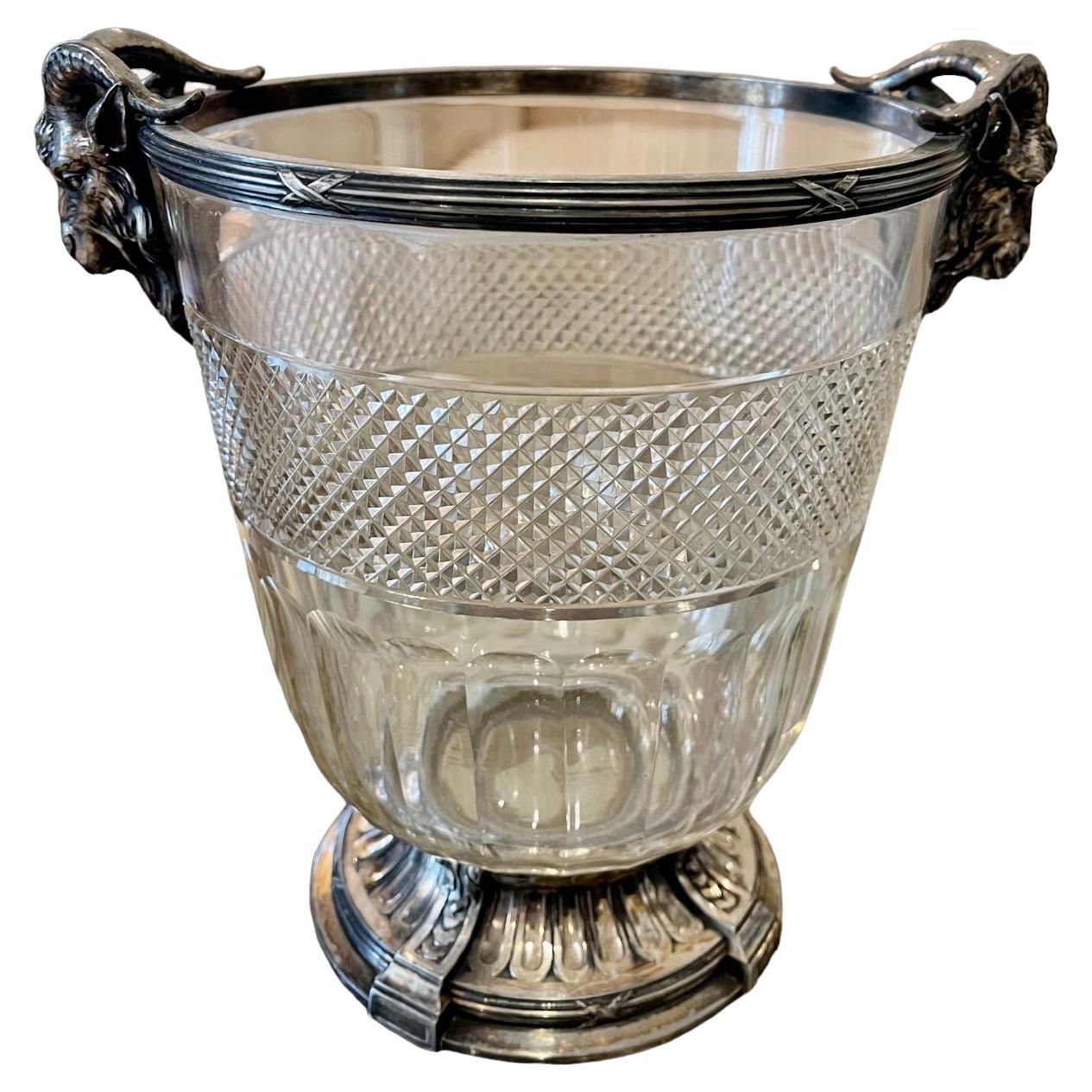 Crystal Champagne Bucket For Sale