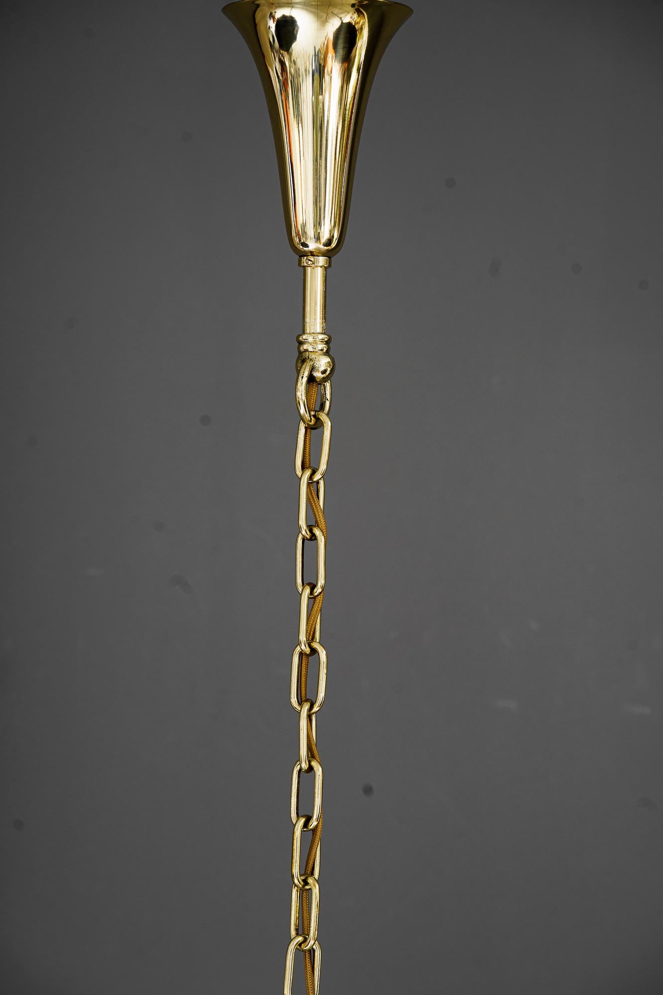 Austrian Crystal chandelier around 1960s by J.L.Lobmeyr ( signed )  For Sale