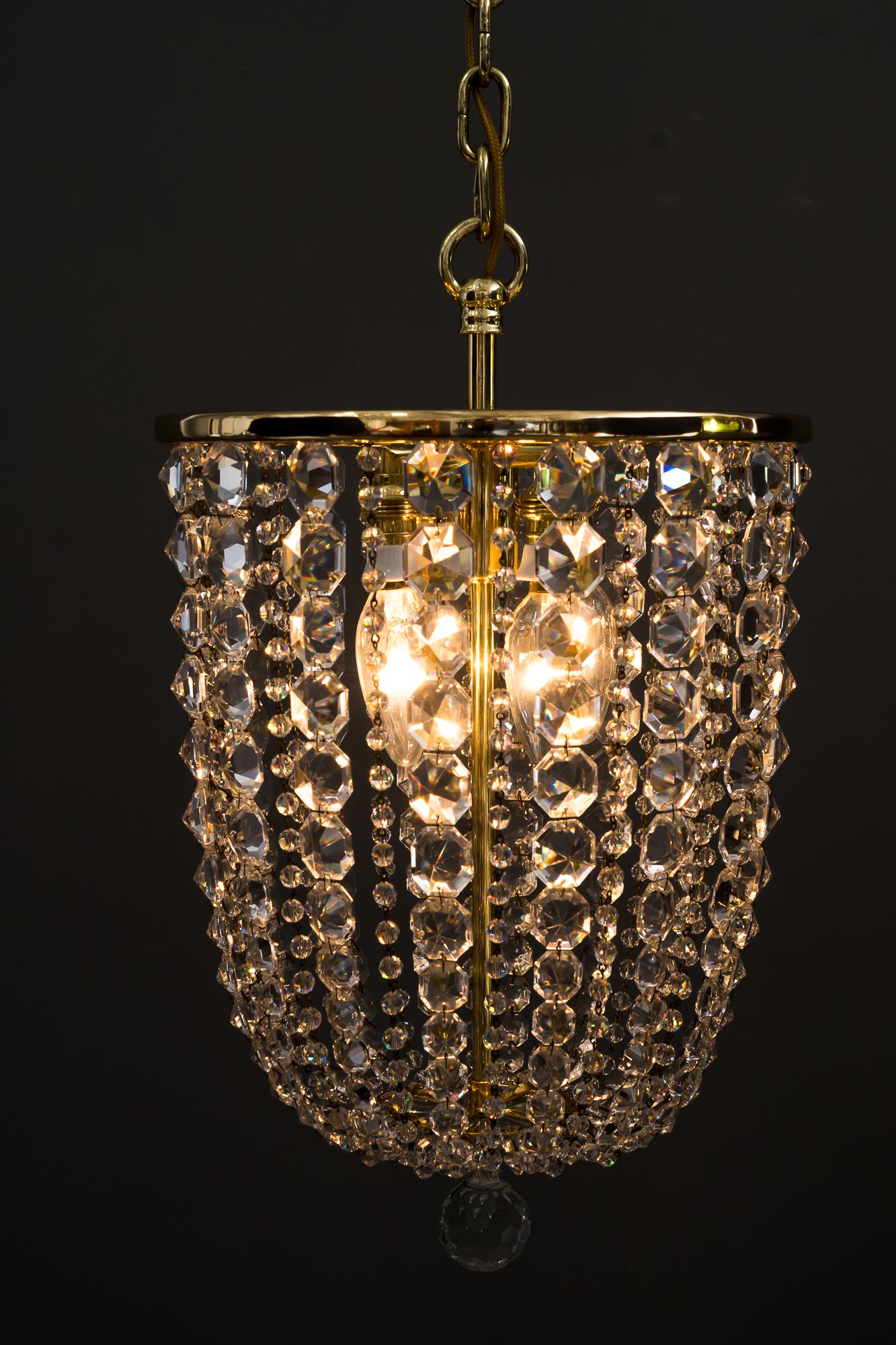 Crystal Chandelier by Lobmeyr 'Signed' For Sale 3