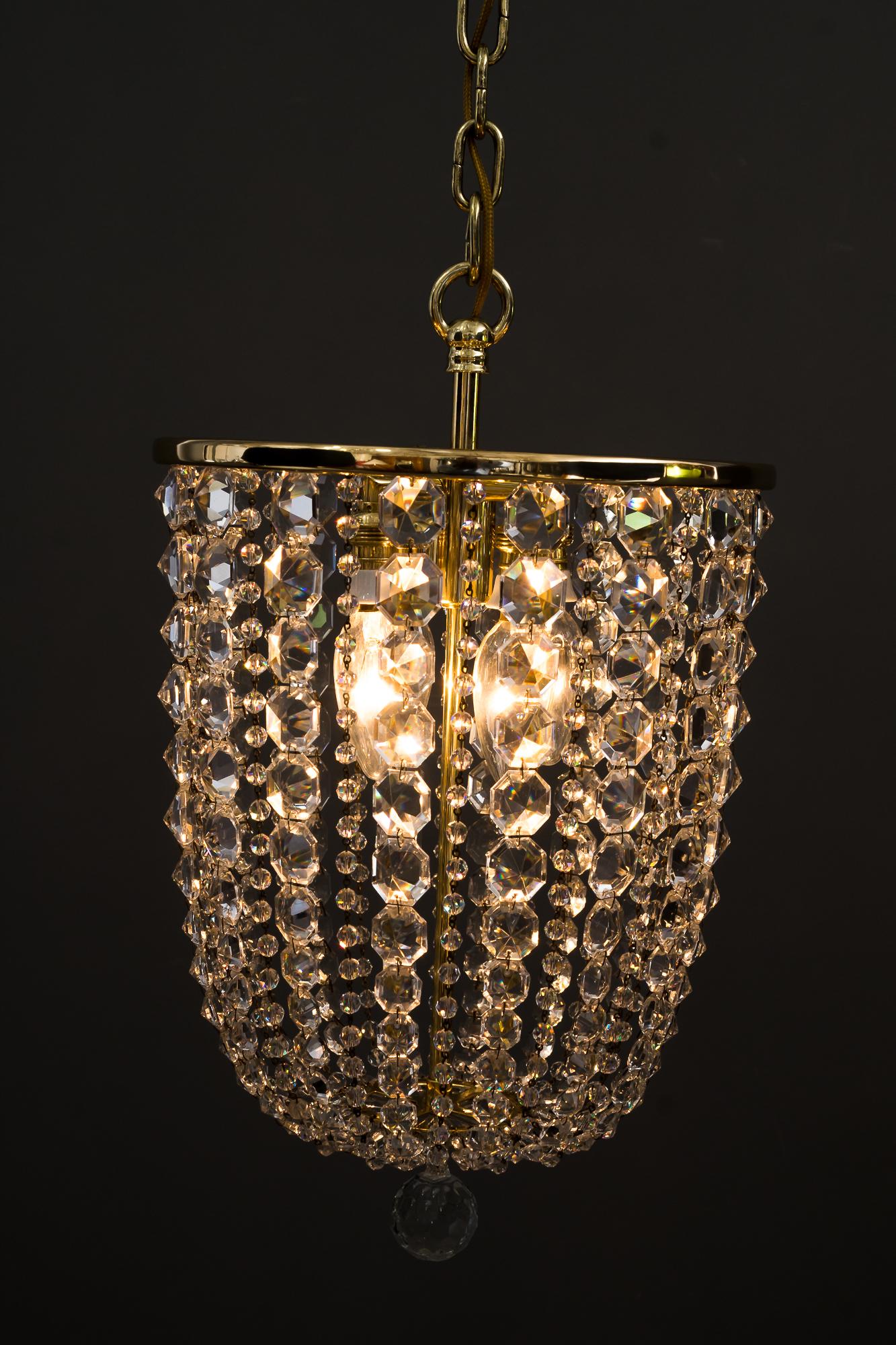Crystal Chandelier by Lobmeyr 'Signed' For Sale 4