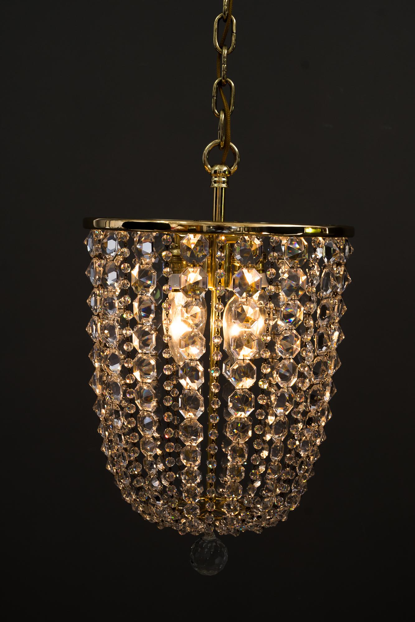 Crystal Chandelier by Lobmeyr 'Signed' For Sale 5