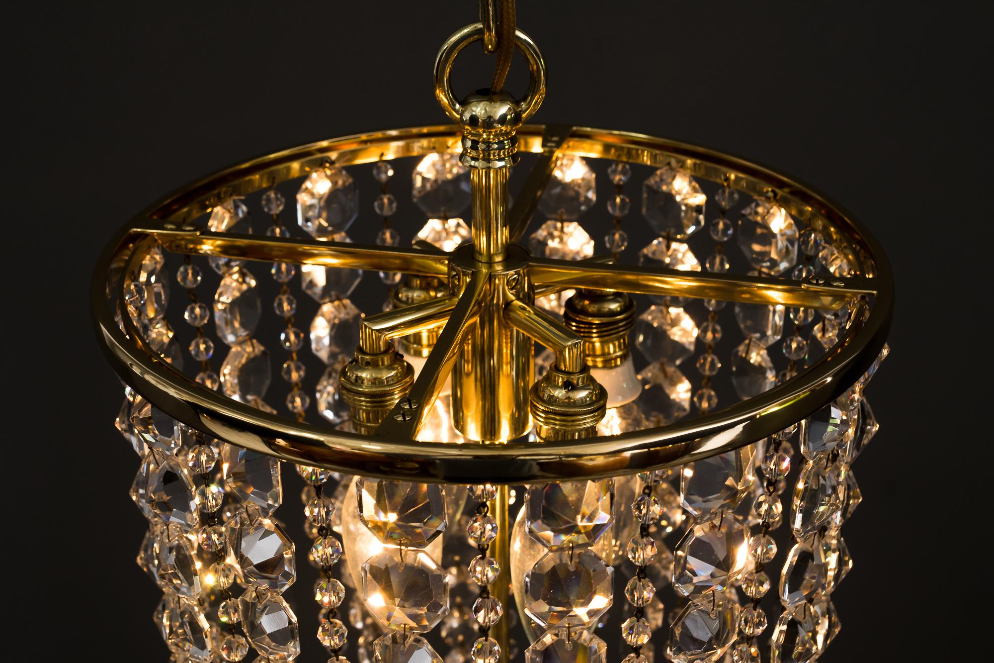 Crystal Chandelier by Lobmeyr 'Signed' For Sale 7