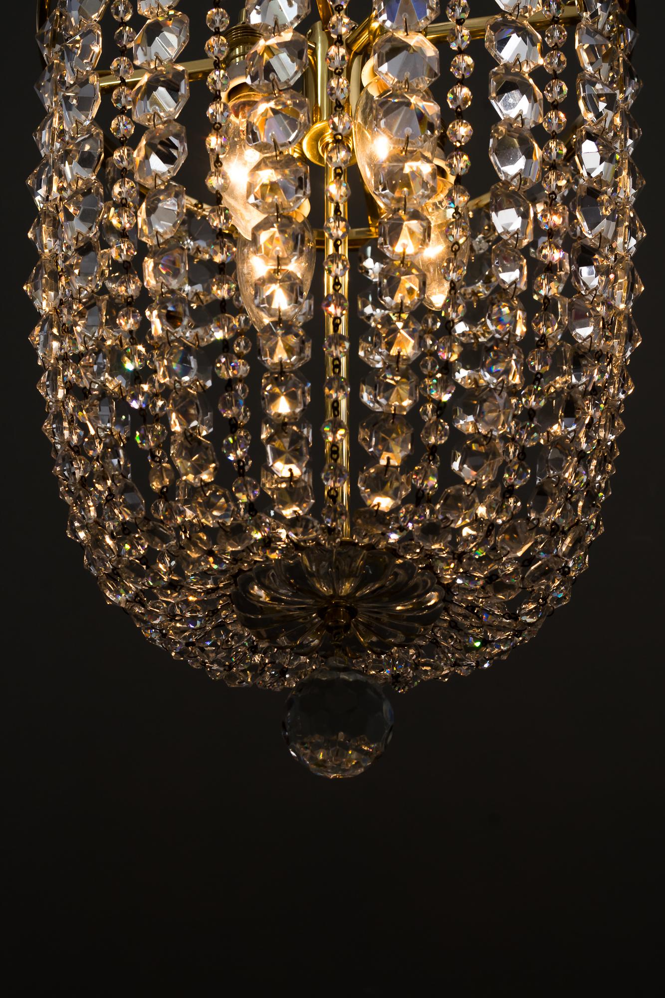 Crystal Chandelier by Lobmeyr 'Signed' For Sale 9