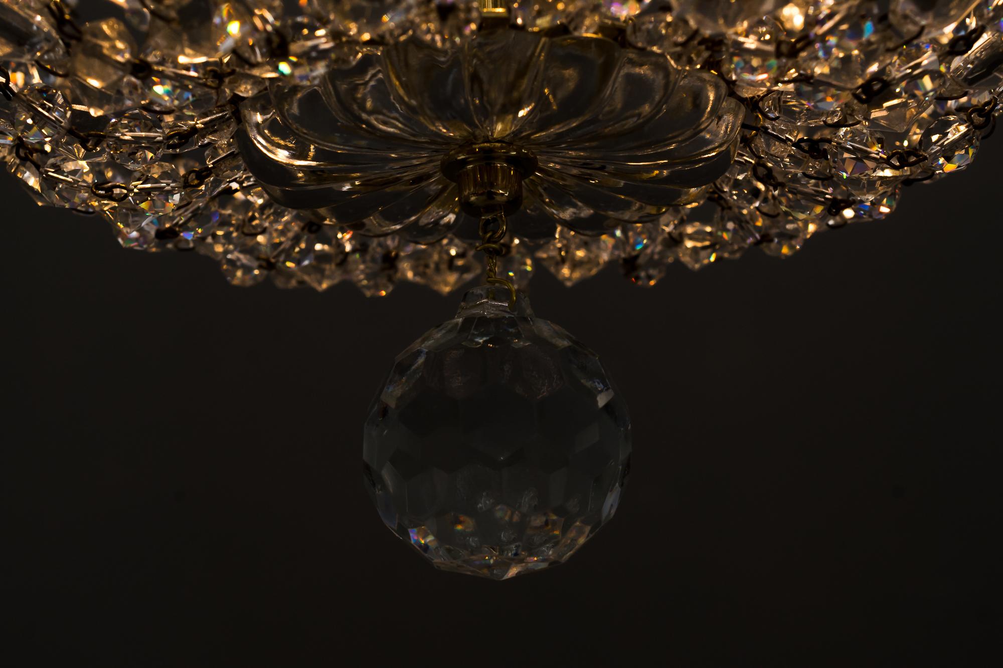 Crystal Chandelier by Lobmeyr 'Signed' For Sale 10
