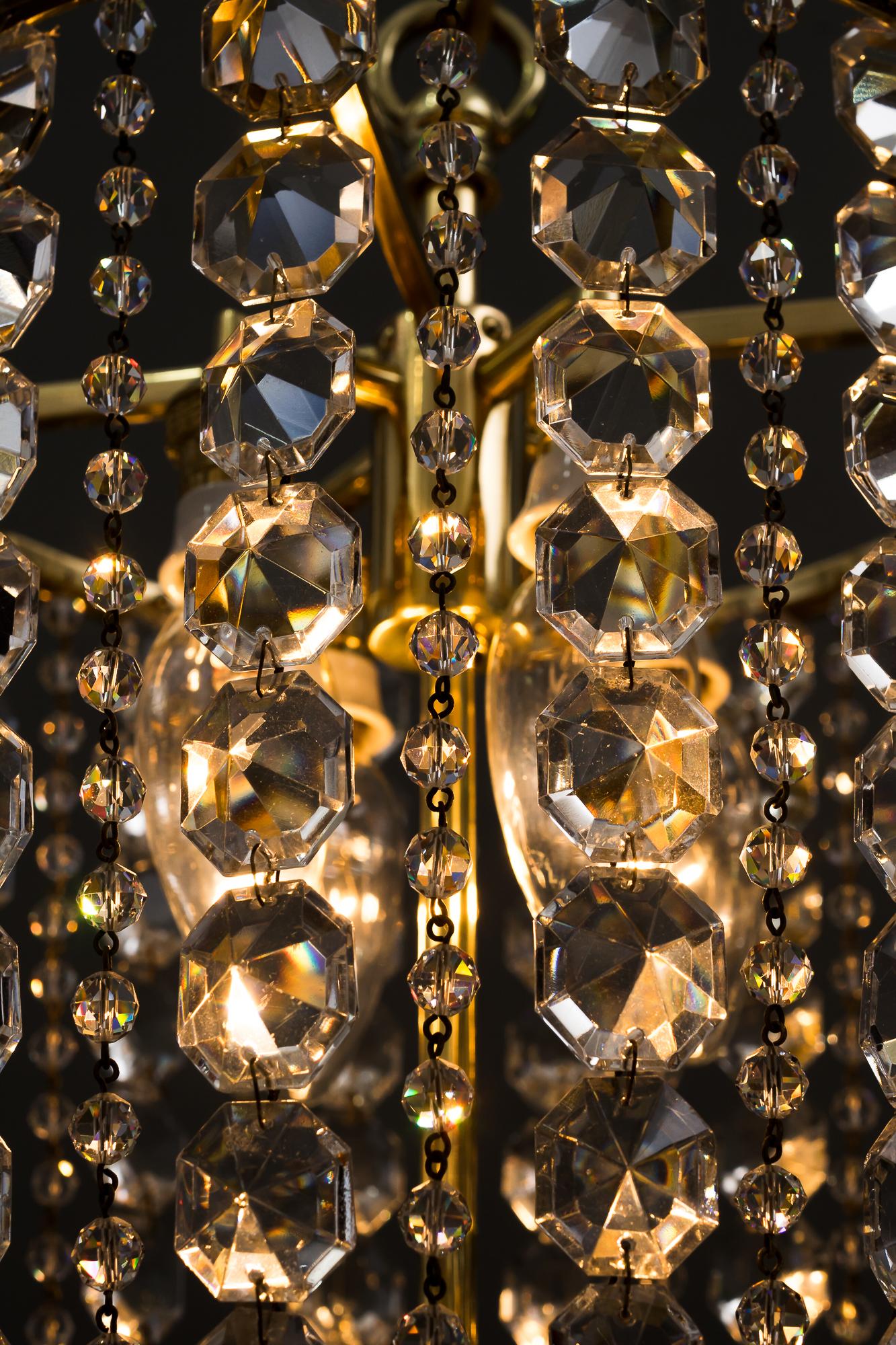 Crystal Chandelier by Lobmeyr 'Signed' For Sale 11