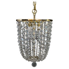 Mid-Century Modern Austrian Brass and Crystals 14 Arms Chandelier from J &  L Lobmeyr, 1950s for sale at Pamono