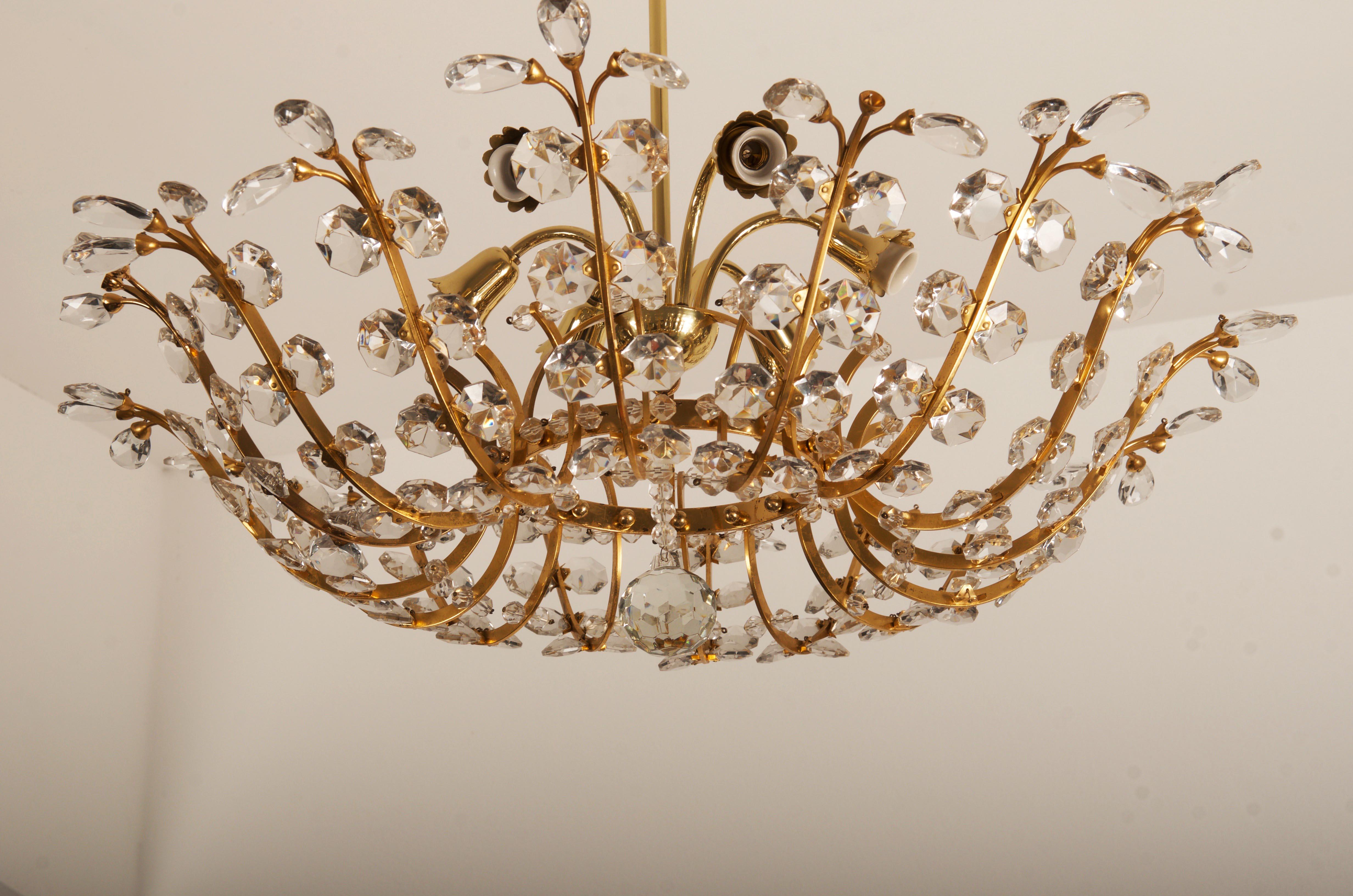 Crystal Chandelier by Oswald Haerdtl for J.L Lobmeyr 4