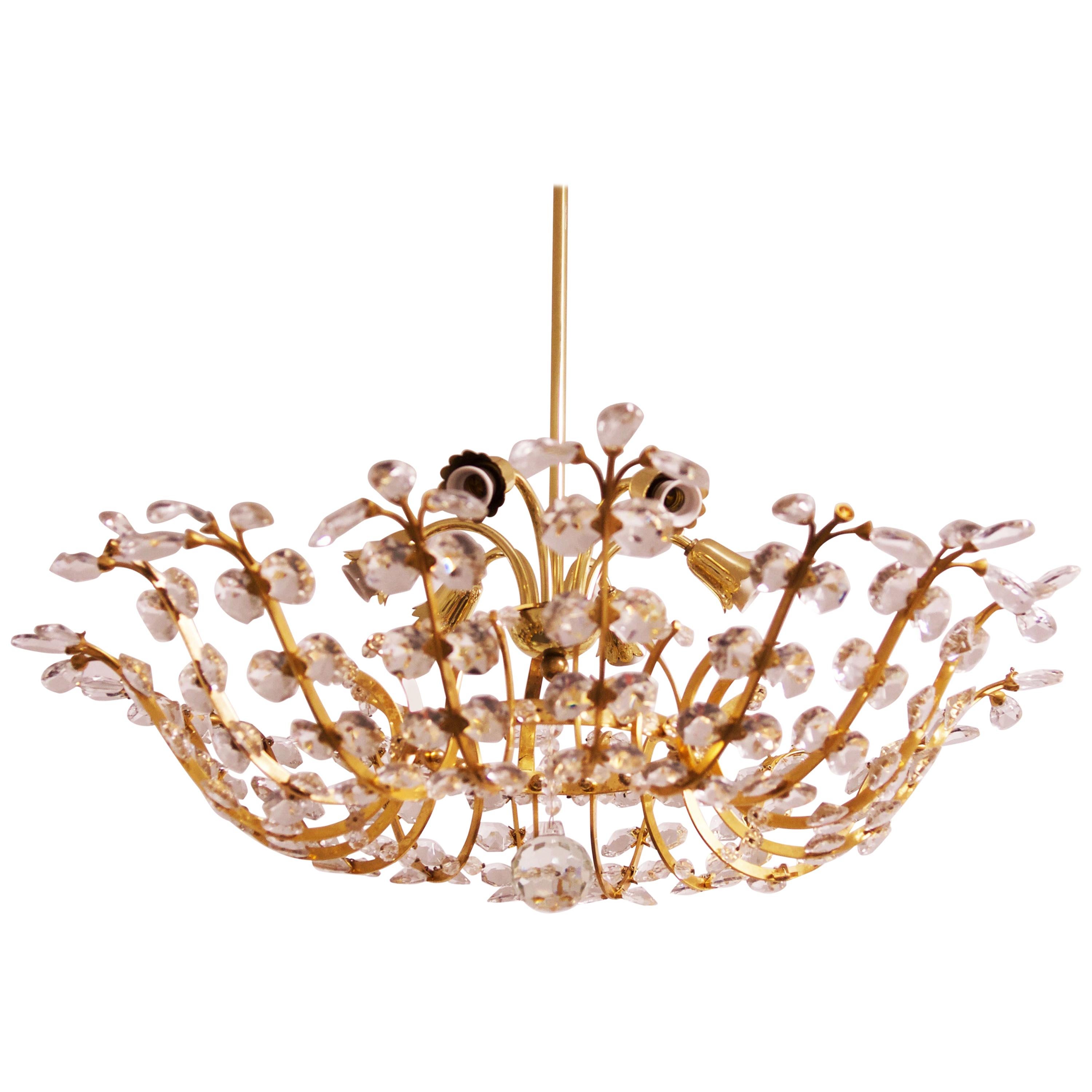 Crystal Chandelier by Oswald Haerdtl for J.L Lobmeyr