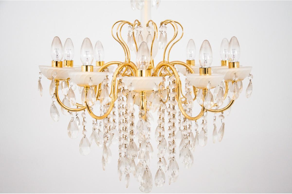 Crystal chandelier.