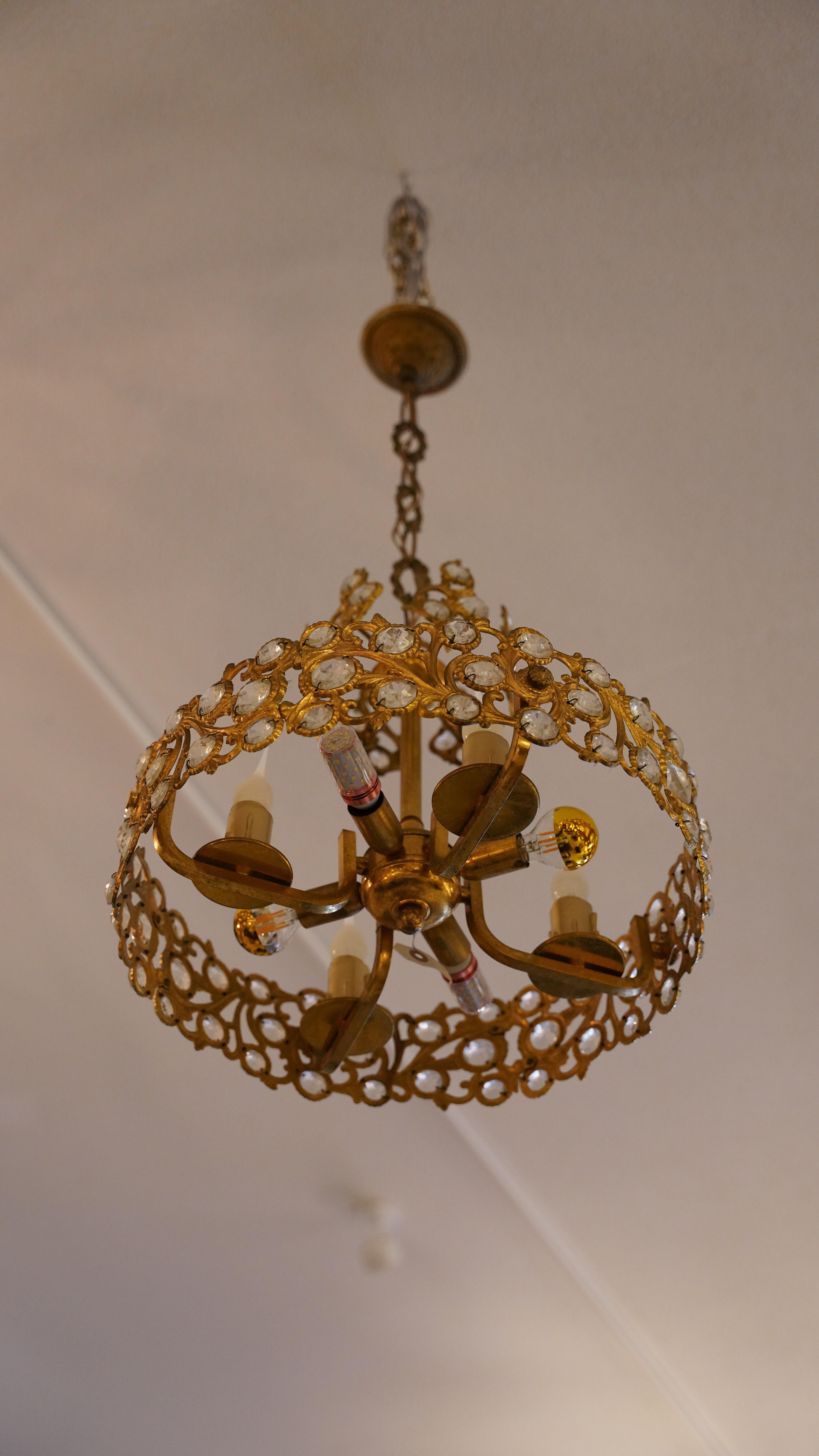 Lustre en cristal Bon état - En vente à North Charleston, SC