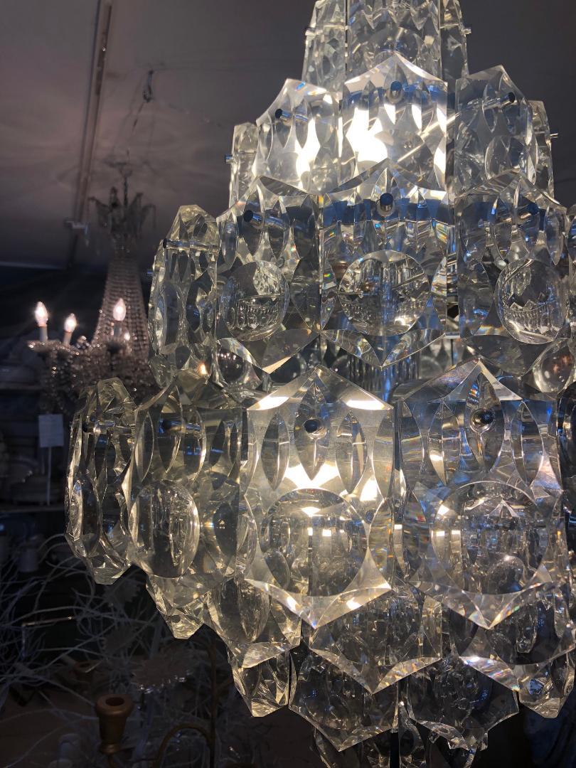 20th Century Crystal Chandelier For Sale