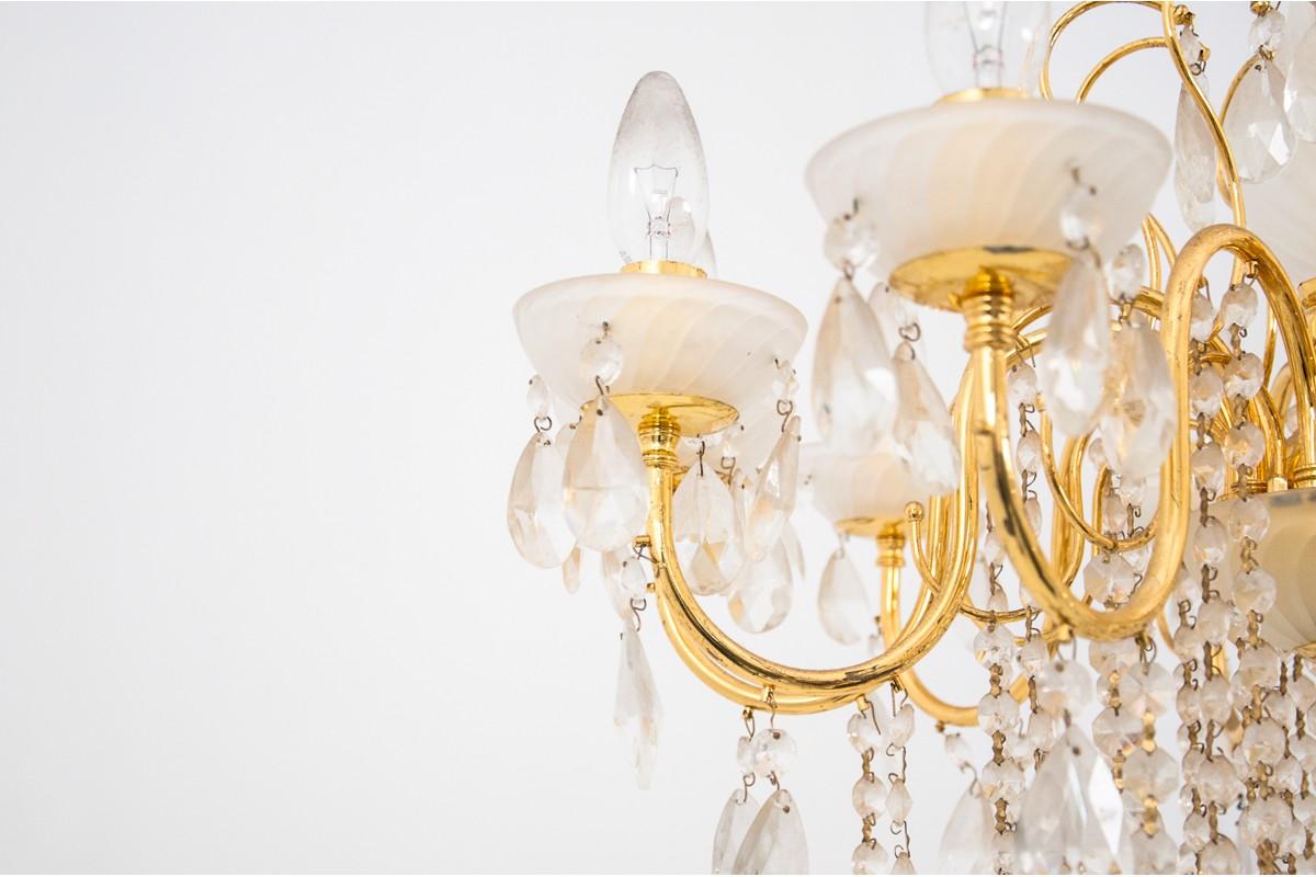 Mid-20th Century Crystal Chandelier