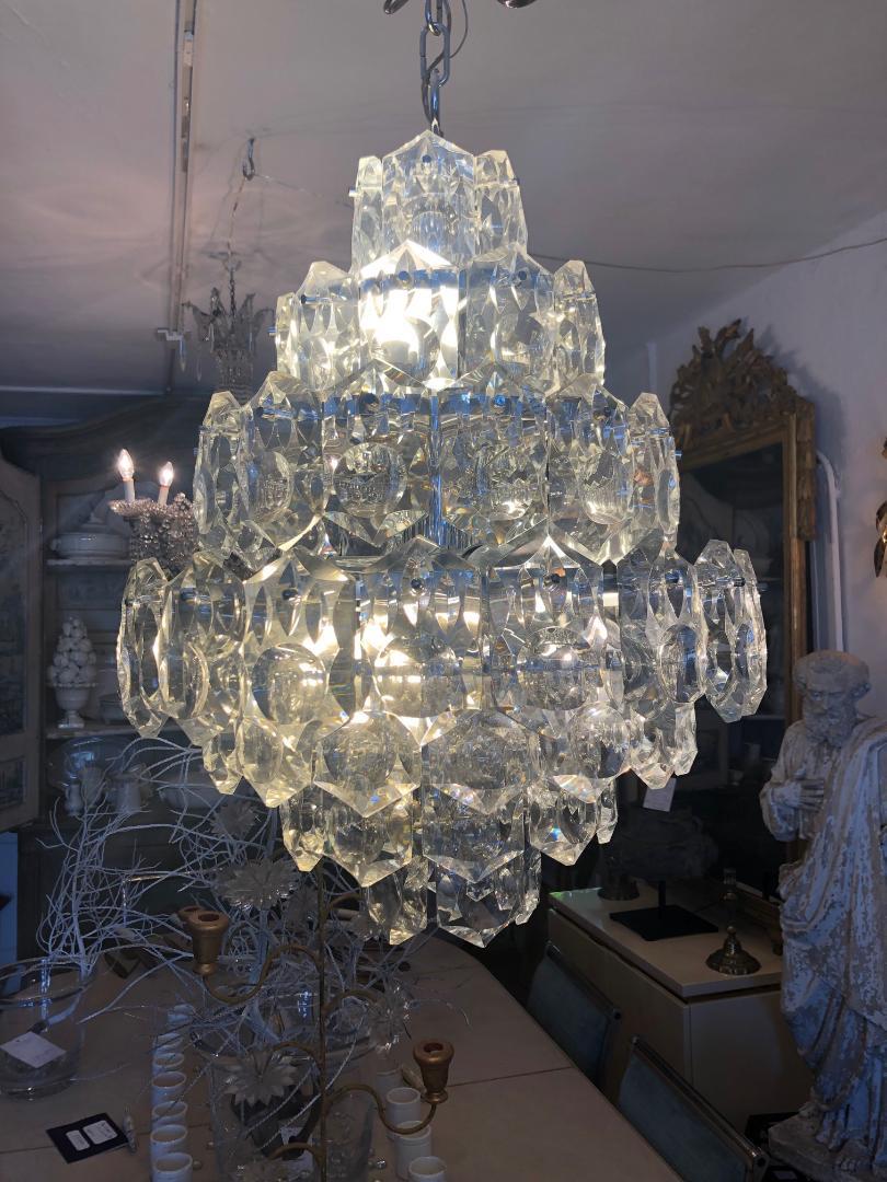 Glass Crystal Chandelier For Sale