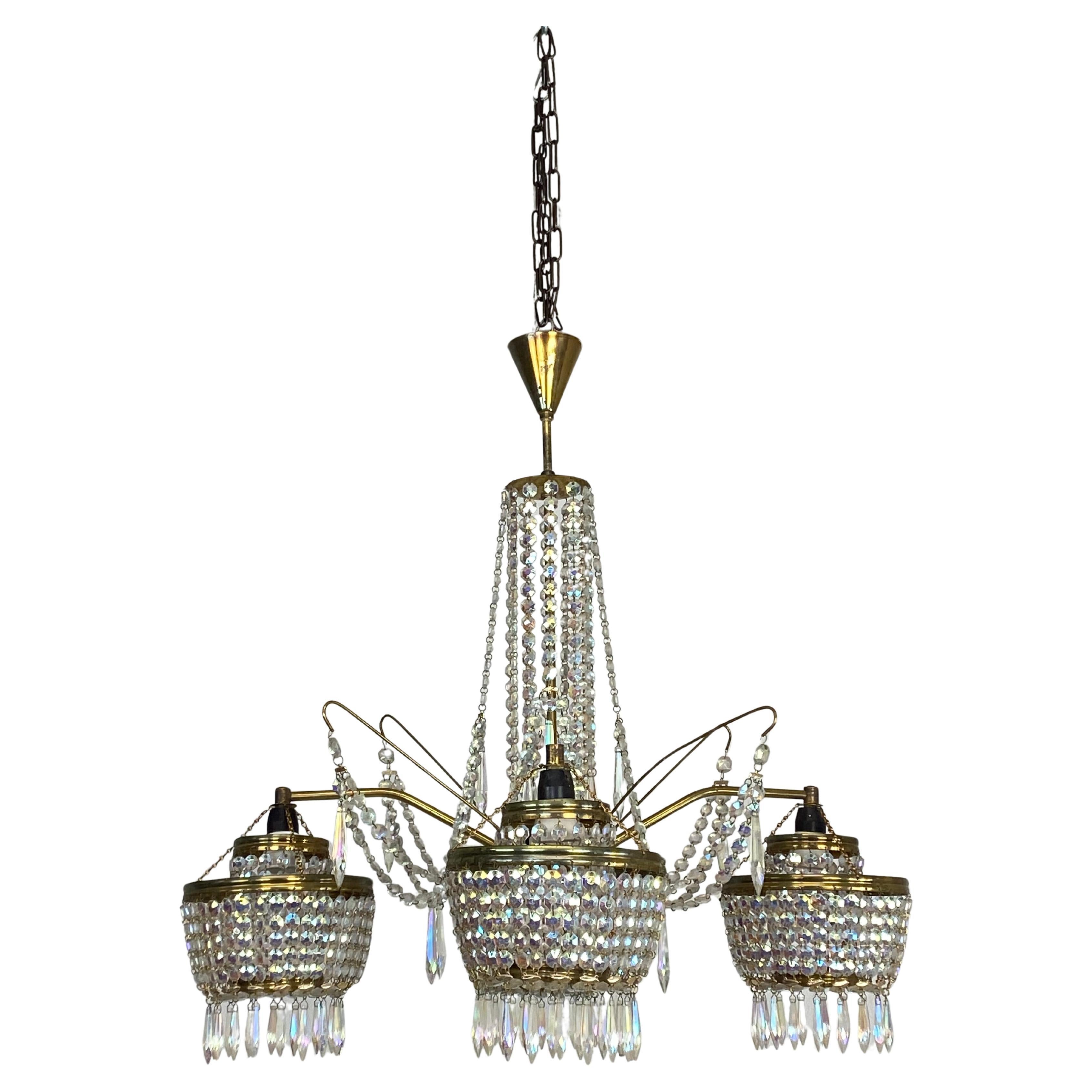 Lampadario di cristallo