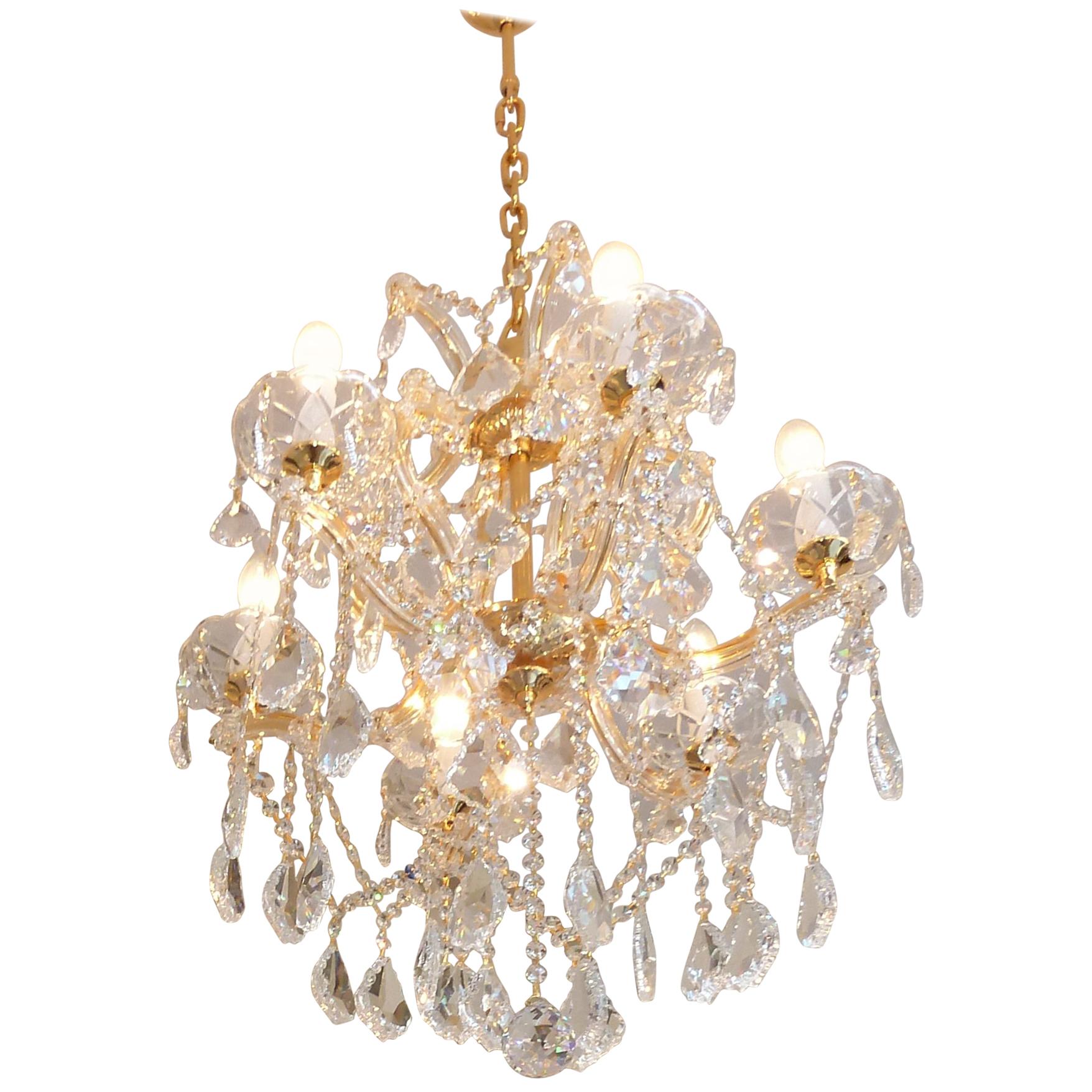 Crystal Chandelier "Maria Theresia" with Swarovski Crystals For Sale