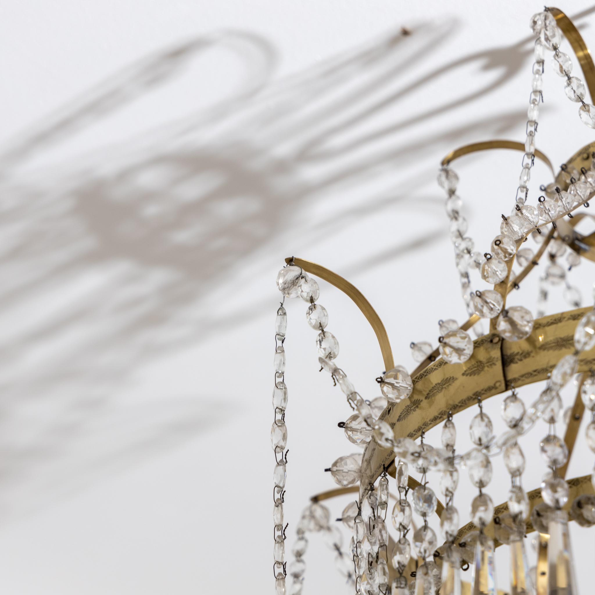 Early 19th Century Crystal Chandelier, Austria, 1st Half 19th Century For Sale