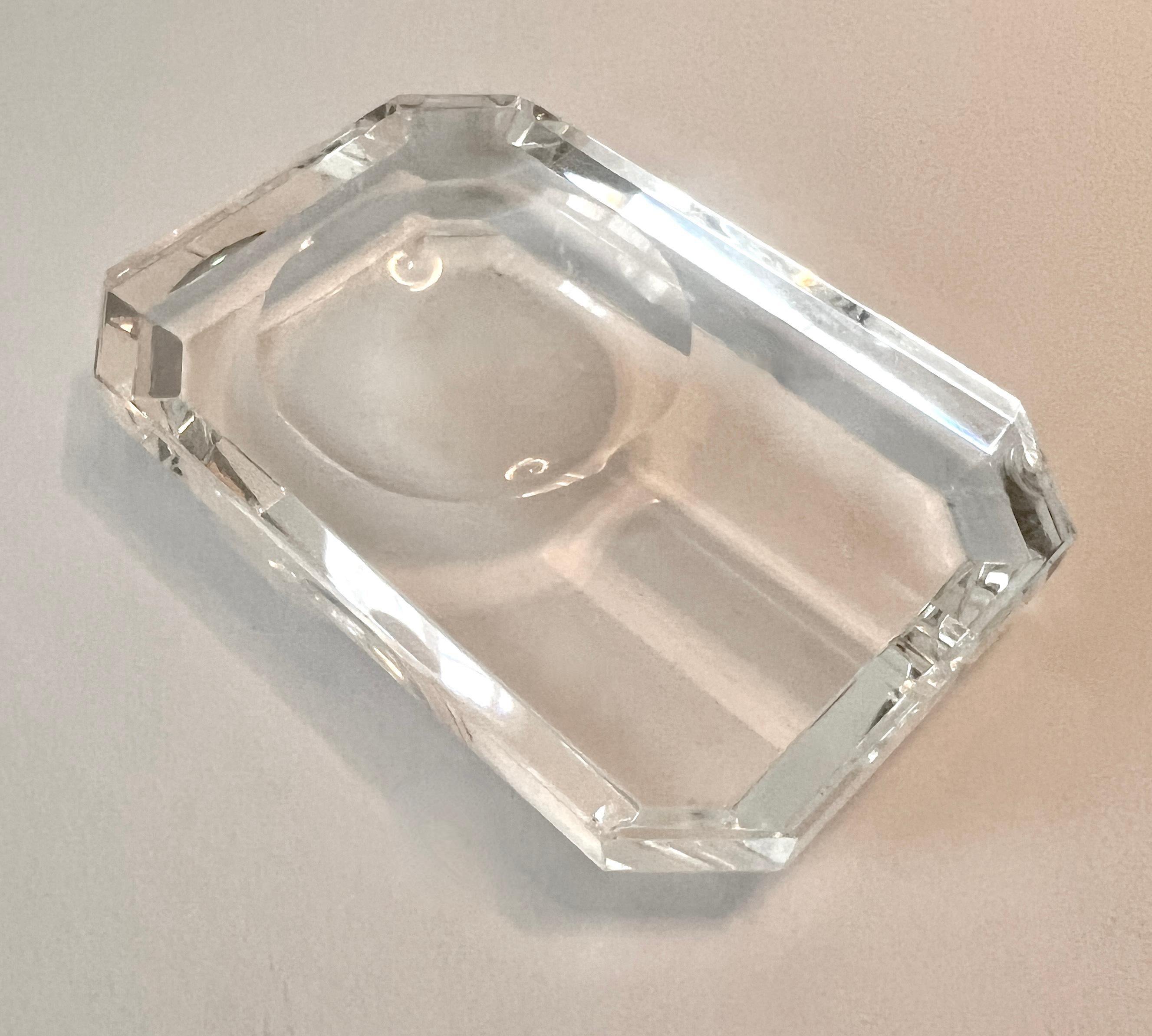 Crystal Cigar Ashtray In Good Condition For Sale In Los Angeles, CA