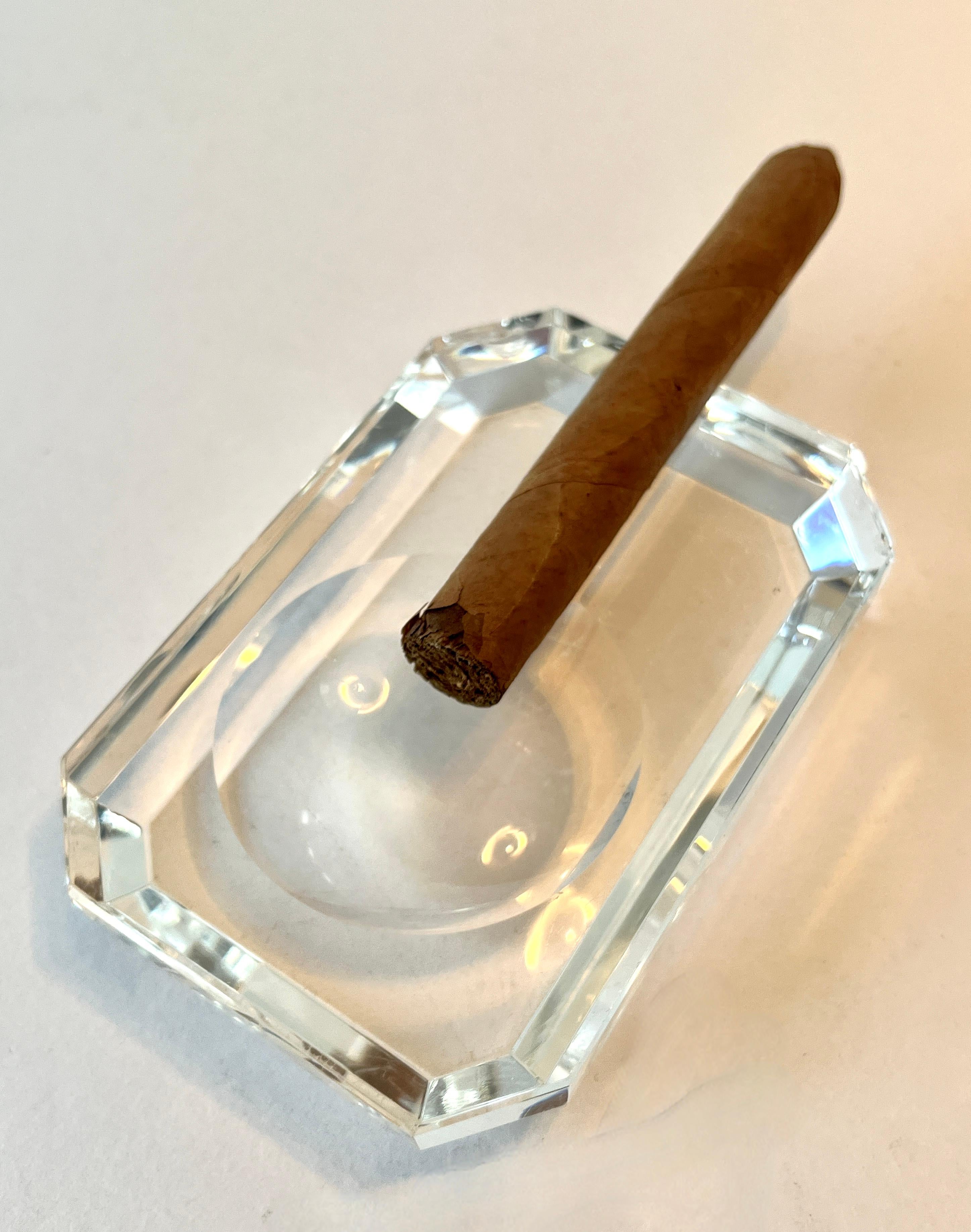 Crystal Cigar Ashtray For Sale 1
