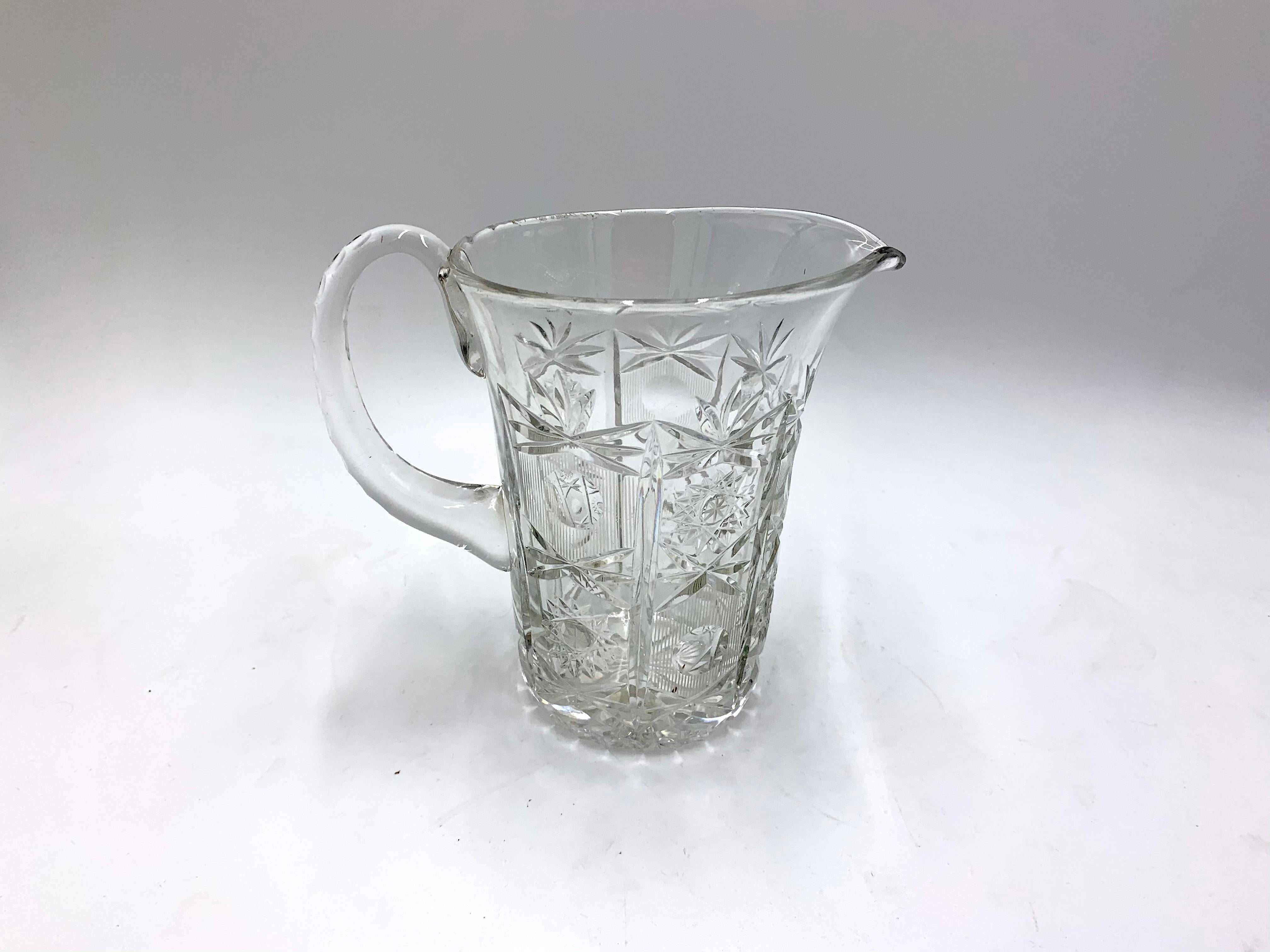 Clear jug.
Produced in Poland in 1950-1970s..
very good condition.
Dimensions: height: 17 cm / diameter 14 cm.