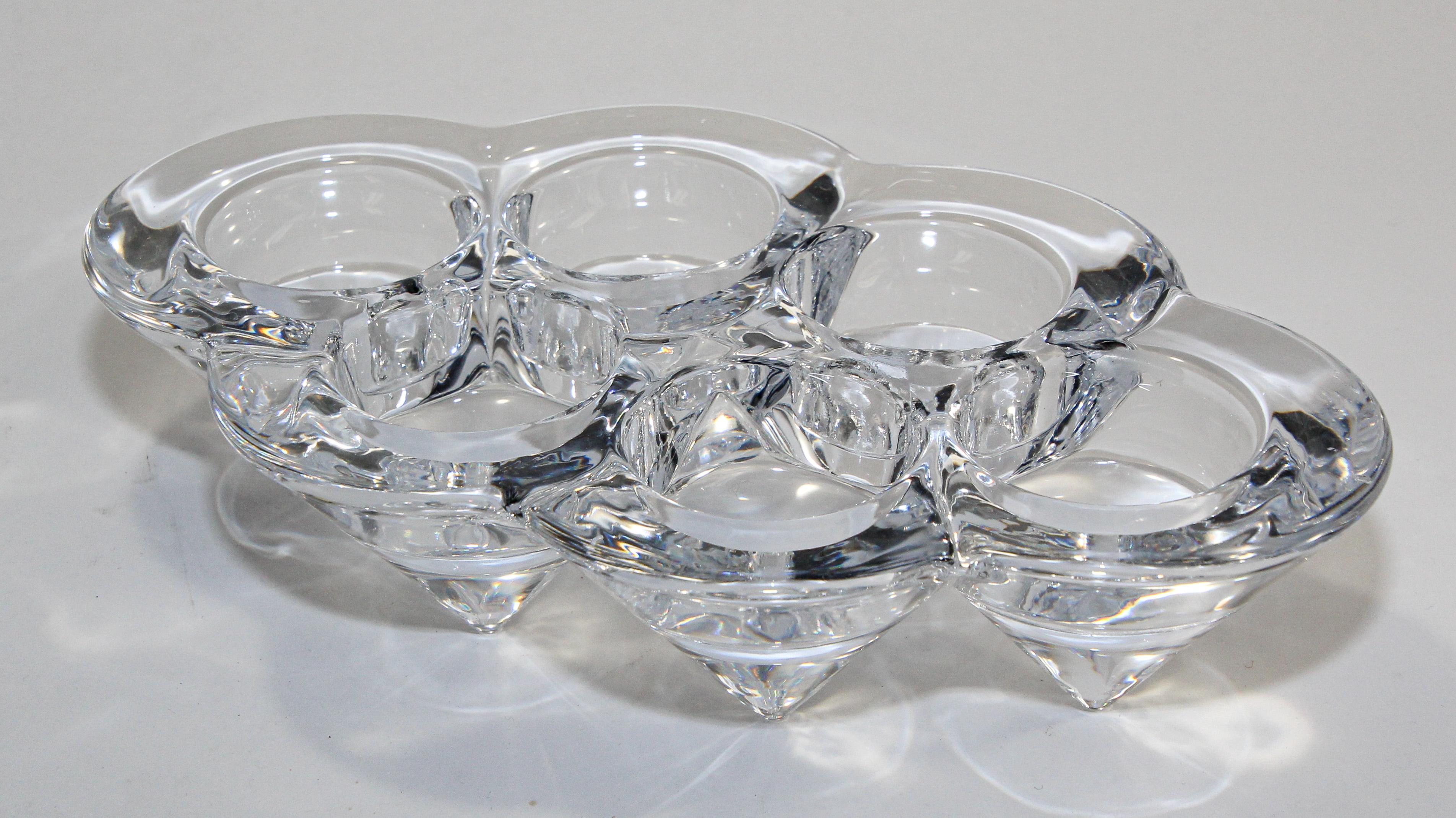 Crystal Clear Votive Candle Holder by Villeroy and Boch Made in Germany For Sale 3