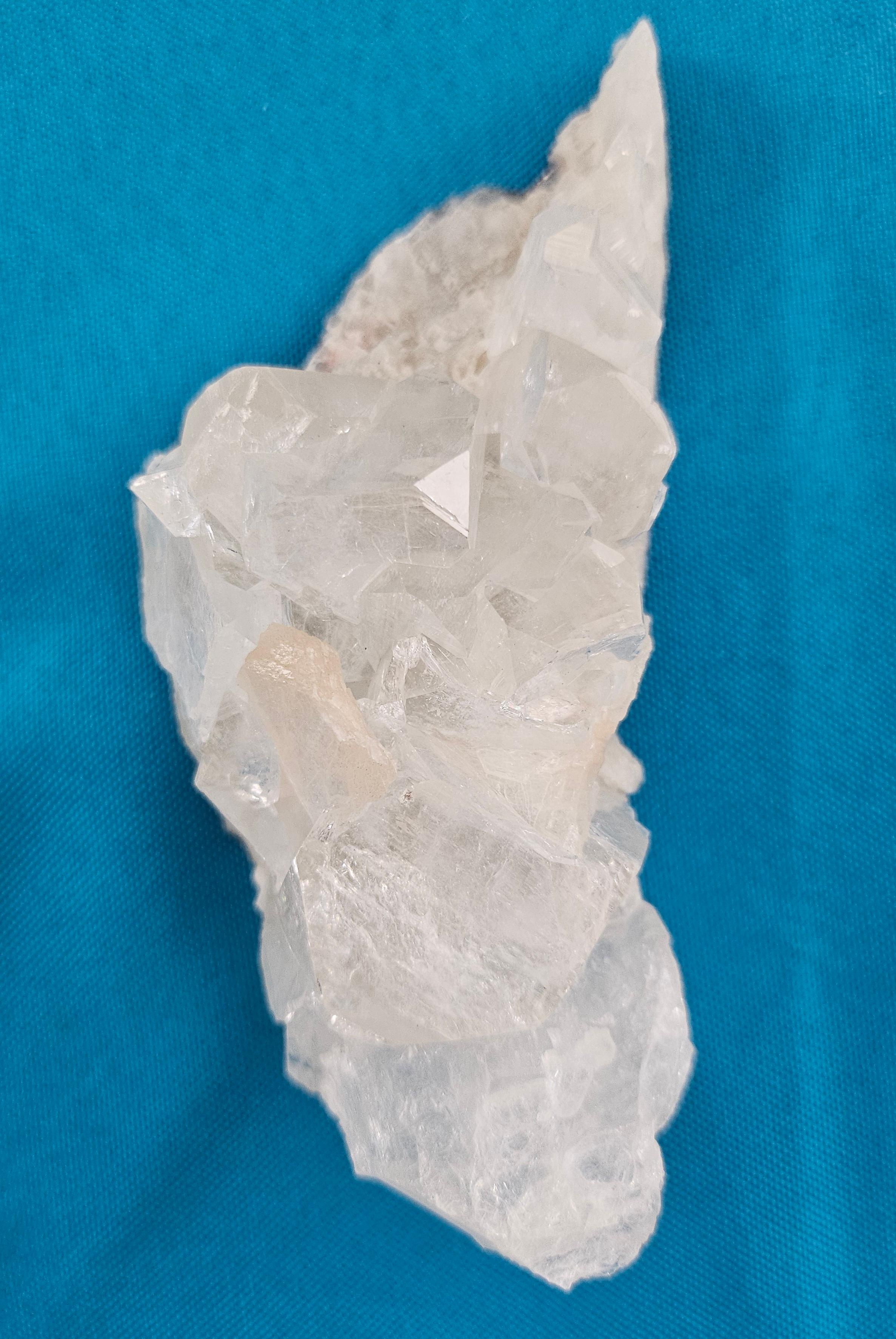 Crystal Cluster Natural Specimen Number 2
UPDATE: Due to agreement with 1stDibs, we'll be staying through the end of the year.
This crystal cluster specimen measures about 5 x 2 x 1.5  inches.
Please note:
Natural crystals and geodes may shed tiny