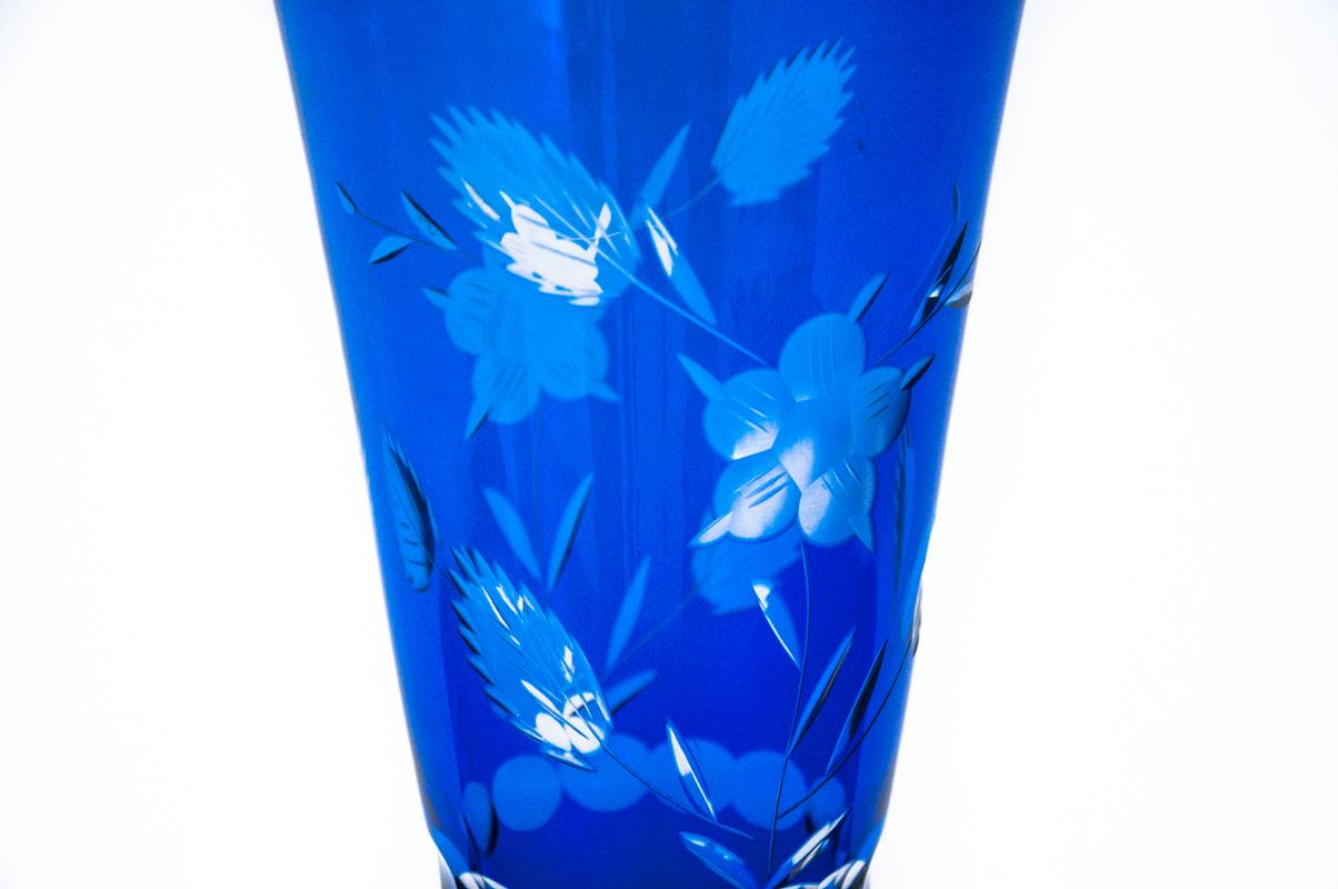 Crystal Cobalt Blue Vase 1