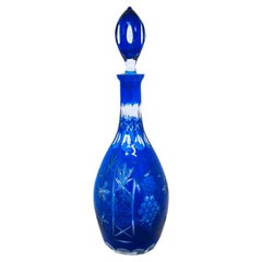 Crystal Cobalt Carafe