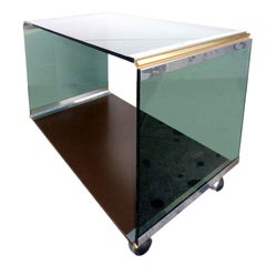 Table basse en cristal George par Gallotti & Radice, années 1970